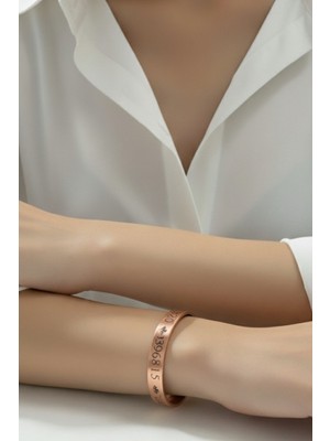 Normadia Bakır Numeroloji Bilekliği 520 888 3396815 Sayı Sekansı, Şifa ve Bolluk Için