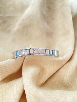 Normadia Y Harfli Kalp ve Yıldızlı Şık Charm Bileklik, Zarif Tasarım