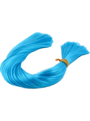 Pazarcan Turkuaz Renkli Sentetik Boğum Saç / 1kg