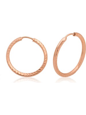 Tuncel Store ​925 Ayar Gümüş Küçük Burgu Halka Küpe T3939 (945)