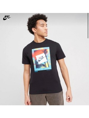 Nike Sportswear Heatwave Photo Graphic Short-Sleeve Siyah Erkek T-Shirt DR8071-010