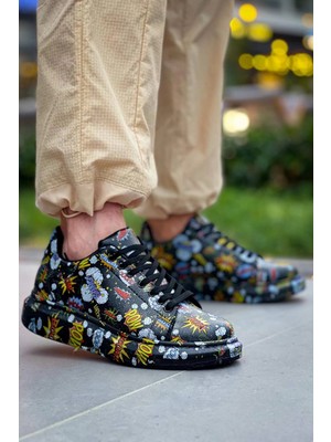 Pazarcan KB-X500 Kuback Siyah Boom Bağcıklı Günlük Erkek Ayakkabı