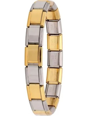 Normadia Şık Çelik Charm Bileklik, Gold ve Silver Renk Seçenekleri