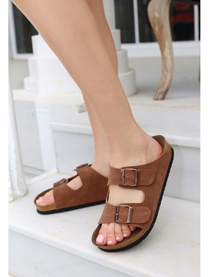 Pazarcan Rıno Taba Nubuk Terlik