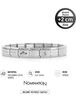 Normadia 925K Gümüş Araba ve Dolar Figürlü Takı Seti