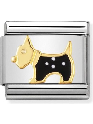Normadia Kompozit Classic Earth Terrier Köpek Figürlü Çelik ve Emaye Süş̧e