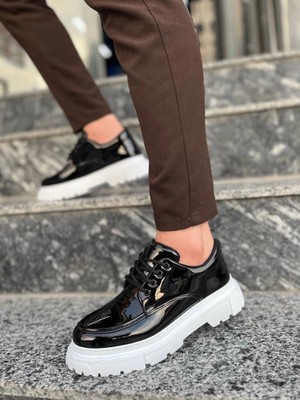 Pazarcan Kb-X6 Kuback Siyah Rugan Günlük Erkek Ayakkabı