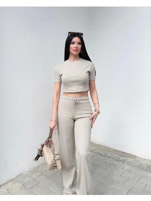 Pazarcan Bol Paça Pantolonlu Alt Üst Takım