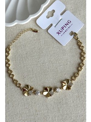 Normadia Şık 14K 17.2 cm Yuvarlak Zincir Bileklik, Kadınlar Için Zarif Takı