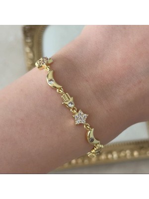 Normadia Şans ve Ay Yıldız Tasarımlı Şık Bileklik, Tarzınızı Tamamlar