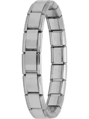 Normadia Şık Unisex Gümüş Çelik Charm Bileklik, Tarzınızı Yansıtır