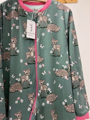 Key Kids Bambi Yeşil 1 Tog Kız Çocuk Uyku Tulumu %100 Pamuklu Fermuarlı 10 Yaş 12 Yaş 14 Yaş Büyük Beden Çocuk Uyku Tulumu Çocuk Pijaması