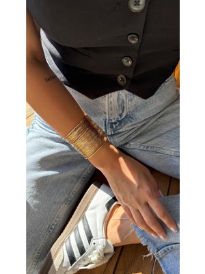 Normadia Ayarlanabilir Çelik Tel Kelepçe Bileklik, Paslanmaz 316L Malzeme