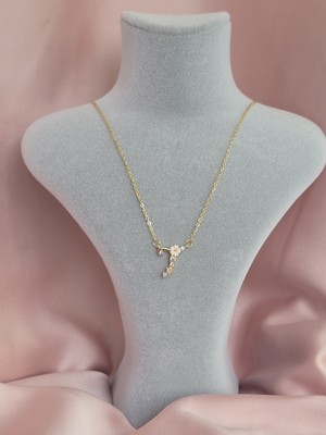 Normadia Parlak Çelik Harf Kolye, Şık ve Modern Takı Tasarımı