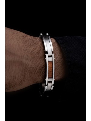 Normadia Şık Erkek Çelik Bileklik - Modern ve Dayanıklı Tasarım