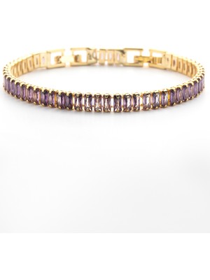 Normadia Mor Baget Su Yolu Bileklik, Kadınlar Için Zarif ve Şık Takı