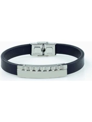 Normadia Şık ve Zarif Yeni Deri Çelik Erkek Bileklik, Tarzınıza Şıklık Katın