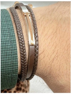 Normadia Şık ve Dayanıklı Deri Bileklik, Çelik Detaylarıyla Tarzınıza Zarafet Katıyor