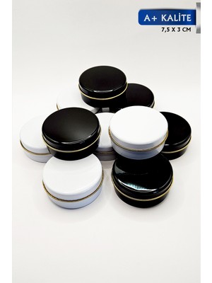 10'lu Metal Teneke Dekoratif Saklama Kutusu, Sabun, Takı ve Aksesuarlar Için