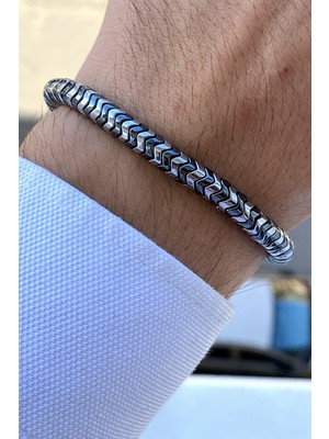 Normadia Şık Erkek Çelik Bileklik, Modern ve Dayanıklı Tasarım
