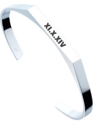 Normadia Kişiye Özel Unisex Çelik Bileklik, Isim Yazılı, Çift Takı, Şık Hediye