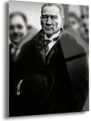 Atatürk Cam Tablo - Cam Tablolar - Atatürk Tablo - Atatürk Portresi - Atatürk Tablosu - ATA097