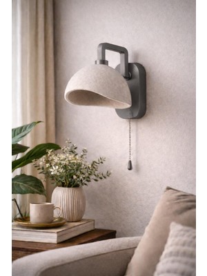 Limon 3D Desing Şarjlı Kablosuz Duvar Apliği LED Işıklı - Modern Başucu Lambası Dekoratif Lamba