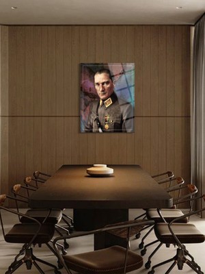 Atatürk Cam Tablo - Cam Tablolar - Atatürk Tablo - Atatürk Portresi - Atatürk Tablosu - ATA010