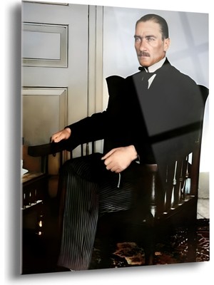 Atatürk Cam Tablo - Cam Tablolar - Atatürk Tablo - Atatürk Portresi - Atatürk Tablosu - ATA099