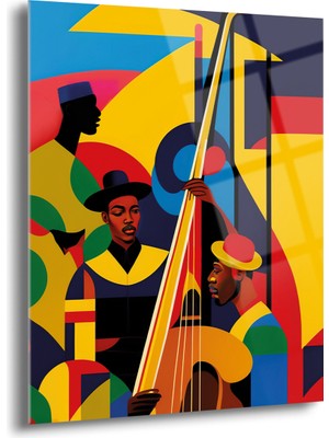 Kübik Caz Cam Tablo - MOD034