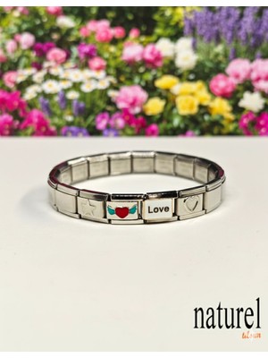 Normadia Şık Unisex Paslanmaz Çelik Charm Bileklik, Zarif ve Dayanıklı Takı