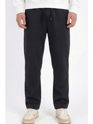 Veleno Erkek Siyah Baggy Bol Paça Bel Lastikli Pike Pantolon