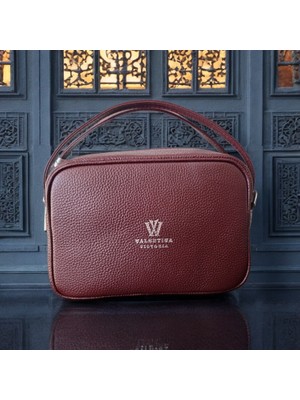 Valentina Victoria Valvic Hakiki Deri Küçük Boy Çapraz Çanta