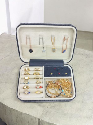 Amber Renkli Büyük Boy 14×21 Takı Saklama Çantası Seyahat İçin Ahşap Kasa Düzenleyici