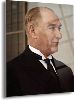 Atatürk Cam Tablo - Cam Tablolar - Atatürk Tablo - Atatürk Portresi - Atatürk Tablosu - ATA002