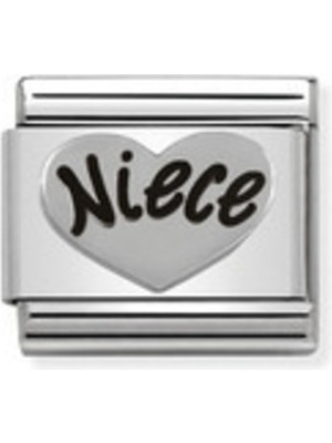 Normadia Şık 16 Nişan Kalp Sembollü Composable Classic Oksidize Charm