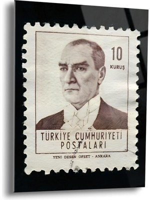 Atatürk Cam Tablo - Cam Tablolar - Atatürk Tablo - Atatürk Portresi - Atatürk Tablosu - ATA075