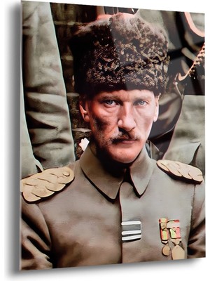 Atatürk Cam Tablo - Cam Tablolar - Atatürk Tablo - Atatürk Portresi - Atatürk Tablosu - ATA091