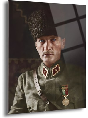 Atatürk Cam Tablo - Cam Tablolar - Atatürk Tablo - Atatürk Portresi - Atatürk Tablosu - ATA029