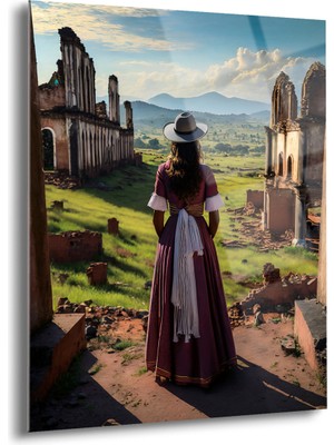 Ispanyon Kadın Cam Tablo - MOD075