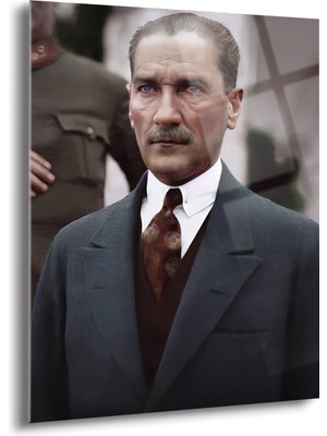 Atatürk Cam Tablo - Cam Tablolar - Atatürk Tablo - Atatürk Portresi - Atatürk Tablosu - ATA031