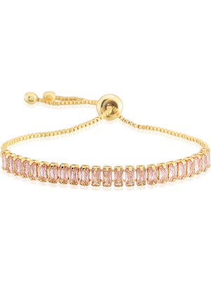 Normadia Pembe Baget Bileklik, Ayarlanabilir Su Yolu, Kadın Için Şık Tasarım