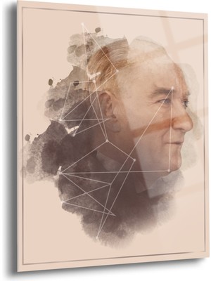 Atatürk Cam Tablo - Cam Tablolar - Atatürk Tablo - Atatürk Portresi - Atatürk Tablosu - ATA011