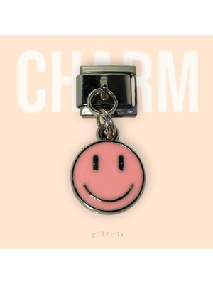 Normadia Gülümseyen Motifli Sallantılı Paslanmaz Çelik Bileklik, Şık ve Zarif Tasarım