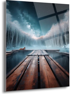 Kış ve Doğa Cam Tablo - MOD099