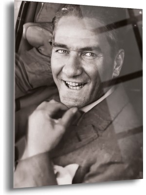 Atatürk Cam Tablo - Cam Tablolar - Atatürk Tablo - Atatürk Portresi - Atatürk Tablosu - ATA023