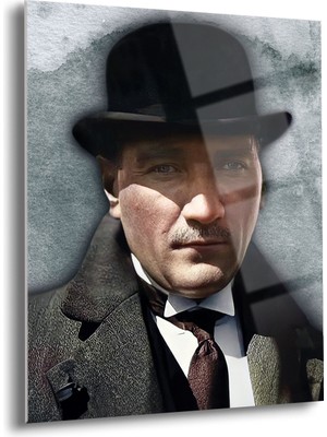 Atatürk Cam Tablo - Cam Tablolar - Atatürk Tablo - Atatürk Portresi - Atatürk Tablosu - ATA001