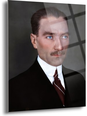 Atatürk Cam Tablo - Cam Tablolar - Atatürk Tablo - Atatürk Portresi - Atatürk Tablosu - ATA065