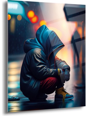 Yalnız Adam Cam Tablo - MOD035