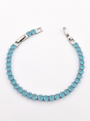 Normadia Şık Gümüş Renk Su Yolu Bileklik, Zarif Takı Tasarımı, Günlük ve Özel Günler Için